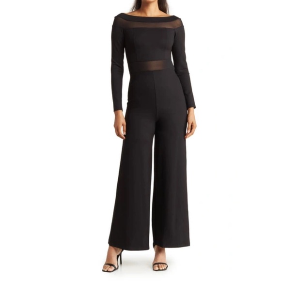 LOVE BY DESIGN: Coleen Off The Shoulder Jumpsuit In Black (NWT)